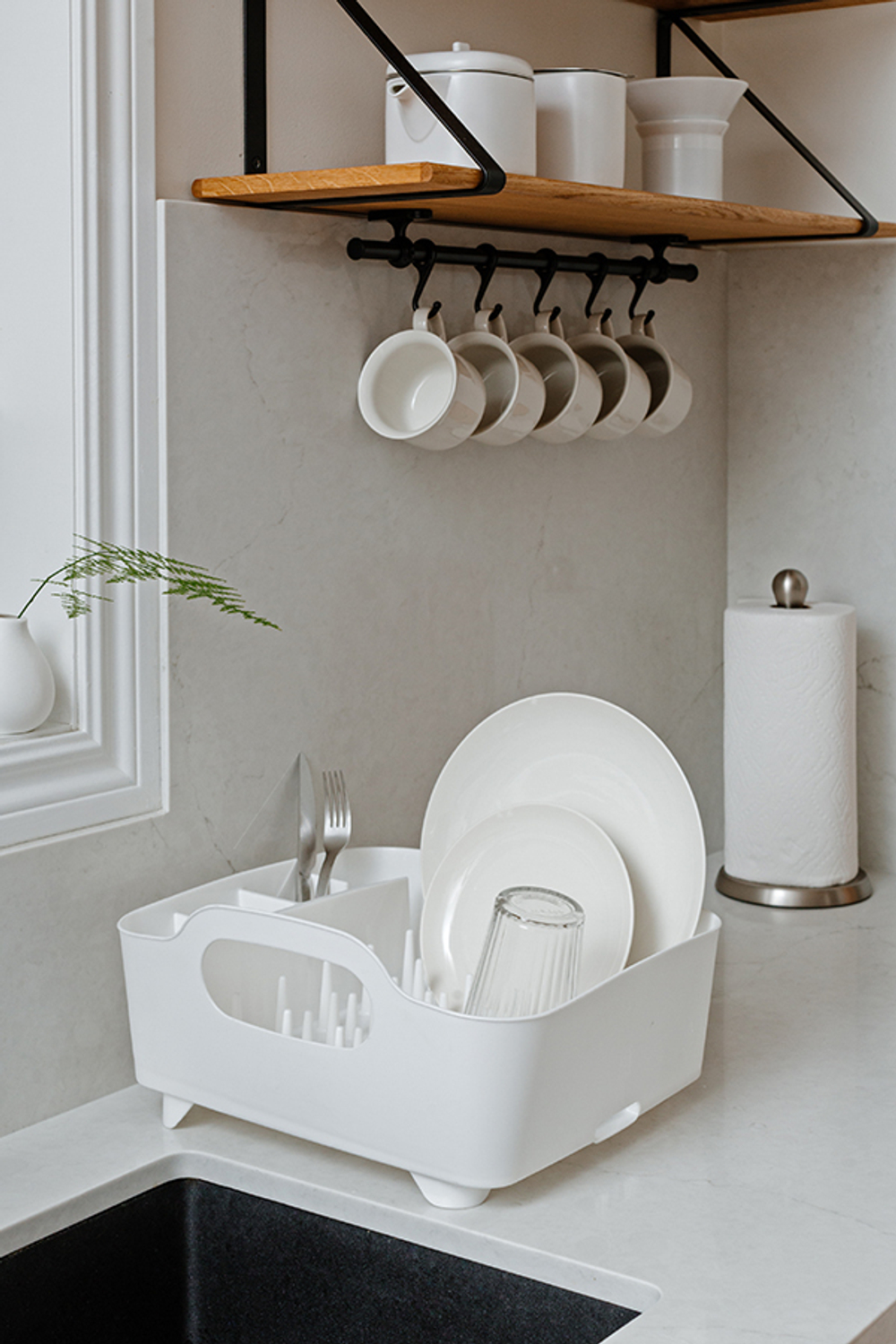 Сушилка для посуды tub белая