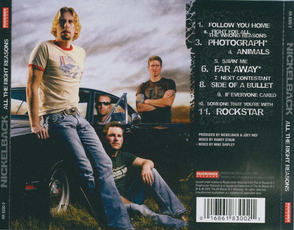 Nickelback — All The Right Reasons (CD)