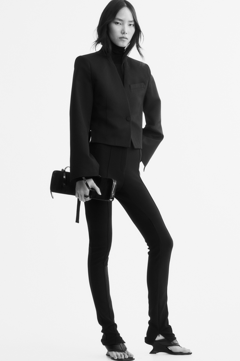 Леггинсы со стрелками — Чёрный — H&M 1365255