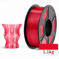 Пластик JAYO - PETG\1.75\1.1кг - Прозрачный красный