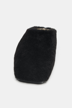 ZARA КОЖАНЫЕ МЮЛИ LIMITED EDITION, ЧЕРНЫЙ