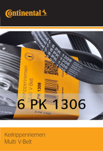 Ремень поликлиновый Continental 6PK1306
