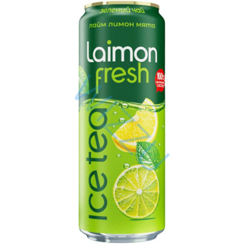 Напиток безалкогольный Laimon Fresh лайм-зеленый чай 0,5 л
