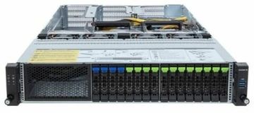 Серверная платформа 2U GIGABYTE R283-SF1-ABL (2*LGA4677, C741, 32*DDR5 (5600), 16*2,5 SATA, 6*PCIe, 2*2700W 80+ Titanium, 2*USB 3.2, Mini-DP)