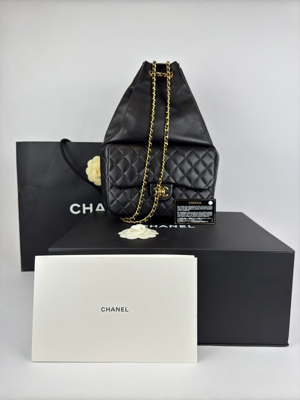 Рюкзак Chanel Black Quilted Lambskin