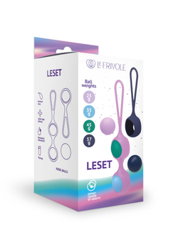 Вагинальный тренажер со сменными шариками Leset, многоцветный (LYRA) (One Size)