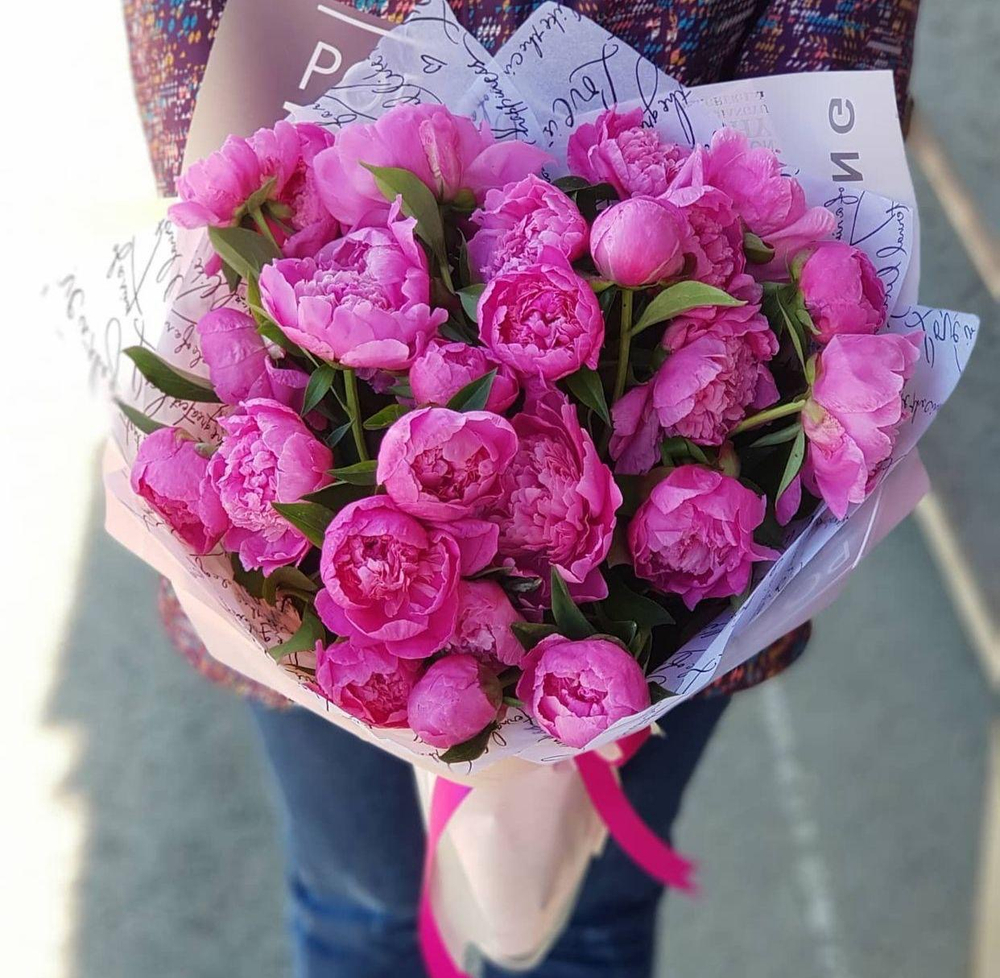 Букет пионов «Pink Luxury»