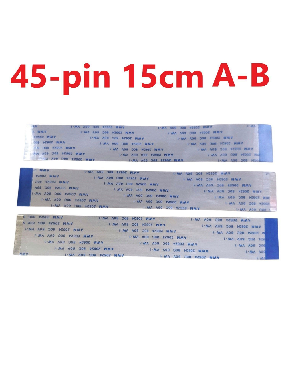 Шлейф ffc 45-pin шаг 0.5mm длина 15cm обратный A-B awm 20624 80c 60v vw-1