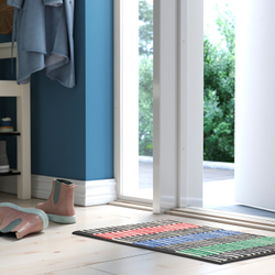 IKEA VÄNDPLATS  (ИКЕА ВЭНДПЛАТС)  -  Придверный коврик - разноцветный/полоски 40x60 см