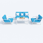 Лаунж зона Ideal Patio ЭСТИВО голубая - белый каркас
