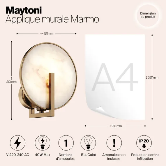 Бра Marmo MOD099WL-01G2 Maytoni
