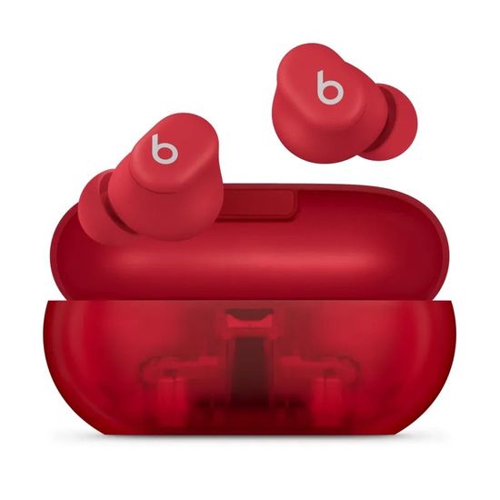Беспроводные наушники Beats Solo Buds Прозрачный красный