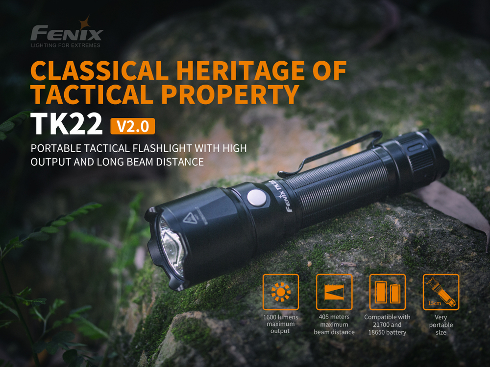 Фонарь Fenix TK22 v2.0