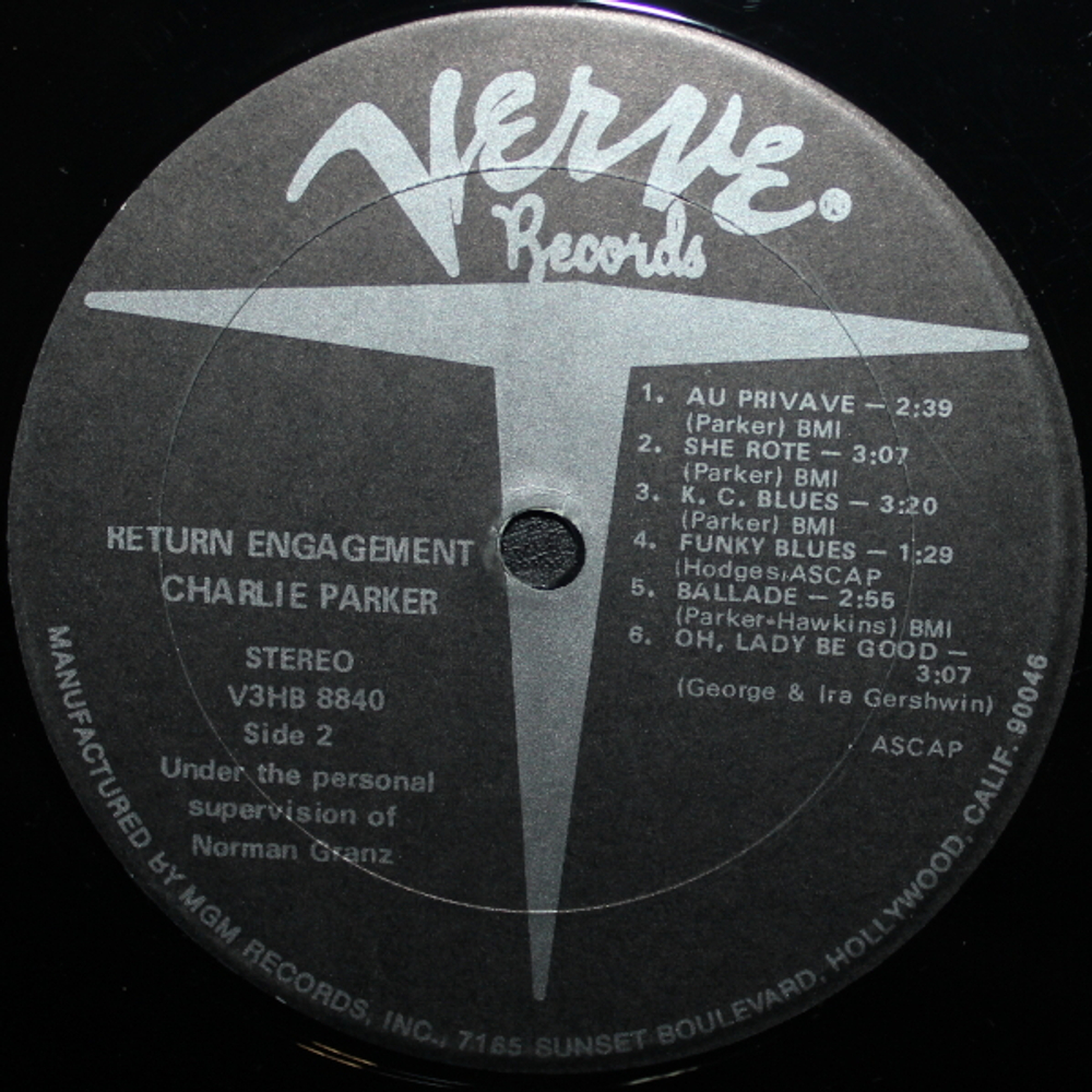 Charlie Parker / Verve Return Engagement (2LP)
