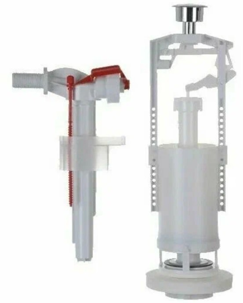 Арматура компл. ALCAPLAST боковая подводка 1/2", кнопка ЧЕХИЯ SA2000
