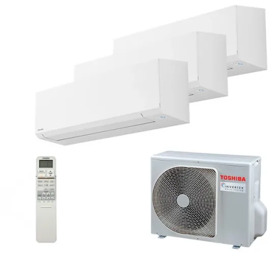 Мультисплит система на 3 комнаты Toshiba RAS-B07J2KVSG-E x 3 / RAS-3M18U2AVG-E