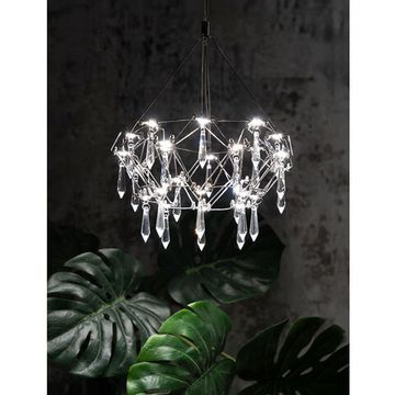 Подвесная люстра LED 21W 4000K 1019/02 SP-28 хром/прозрачный Rotondo Divinare