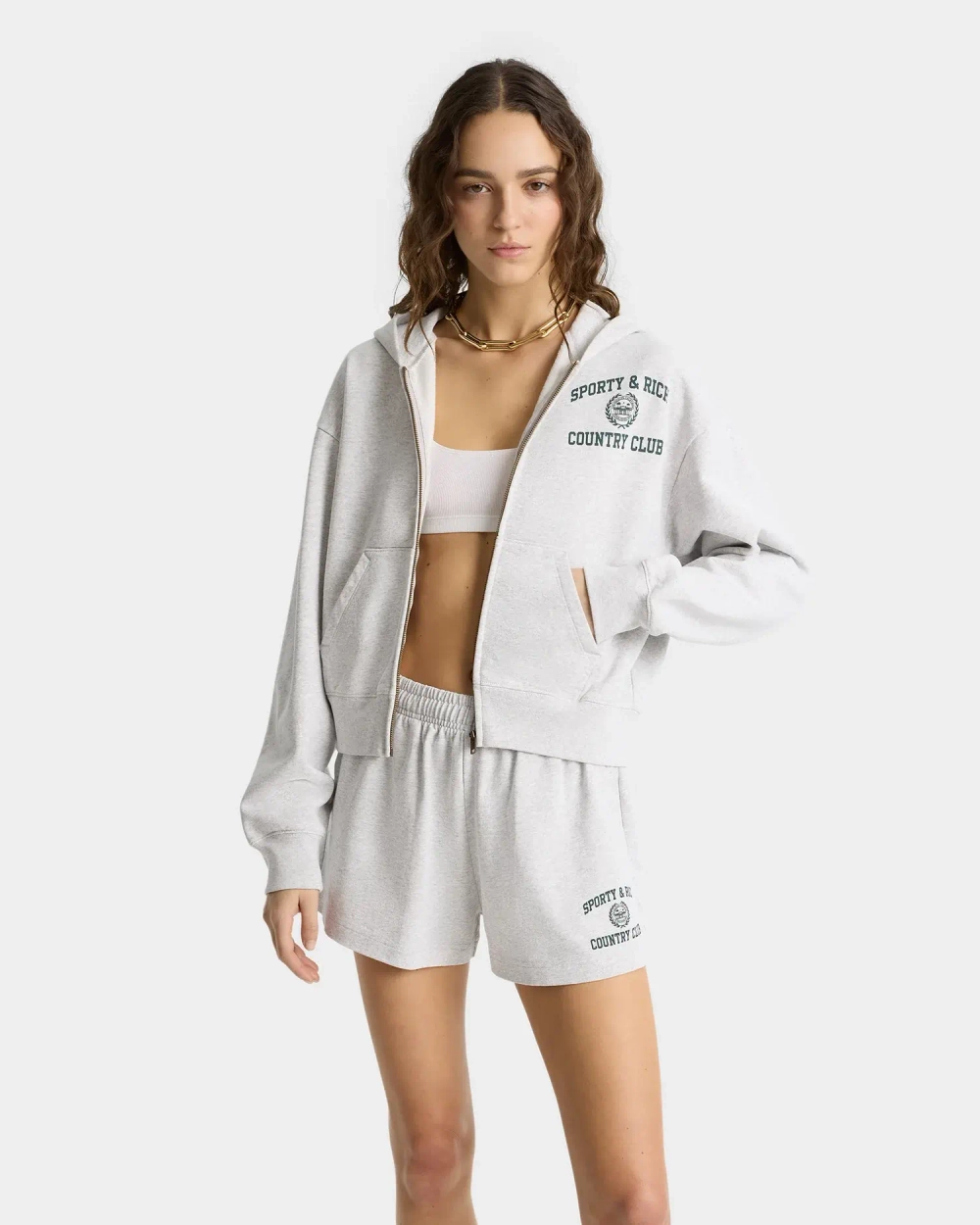Худи на молнии SPORTY&RICH