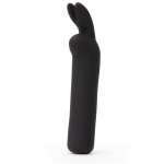 Черная вибропуля с ушками Rechargeable Rabbit Ears Bullet Vibrator (Цвет: черный)