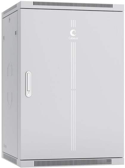 Шкаф настенный 19", 18U Cabeus SH-05F-18U60/60m-R