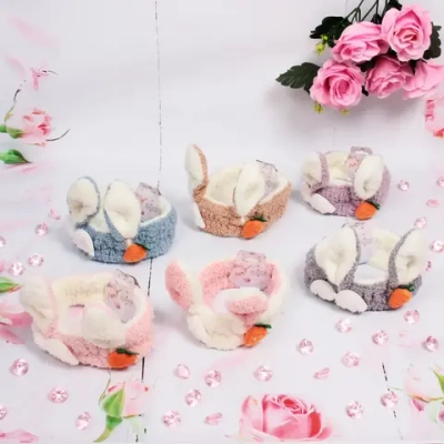 Повязка на голову «Little bunny- Lucky», микс 4 цвета, 20*6 см (подвес Единорожек)