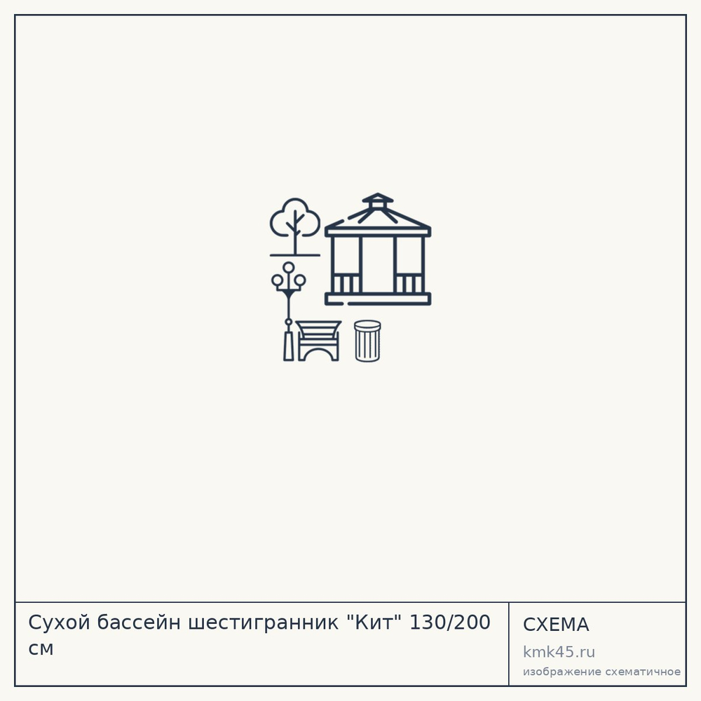Сухой бассейн шестигранник "Кит" 130/200 см — от 13 000 ₽