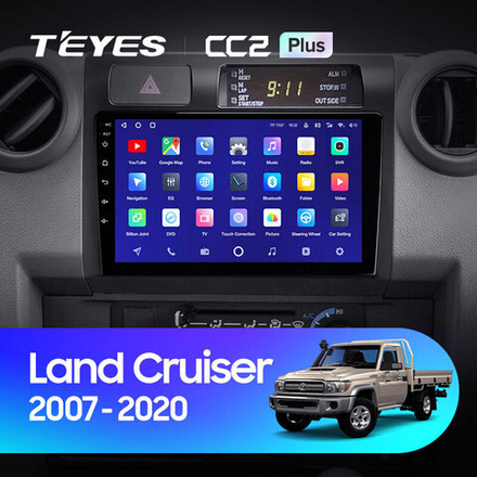 Teyes CC2 Plus 9" для Toyota Land Cruiser 70 2007-2020