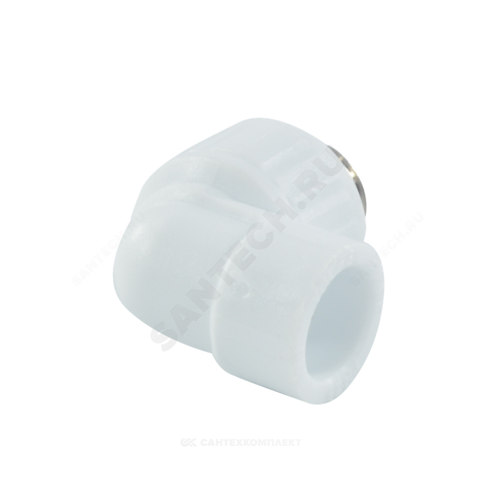 Угольник PP-R комбинированный белый Дн 20х3/4" НР VALFEX 10126220