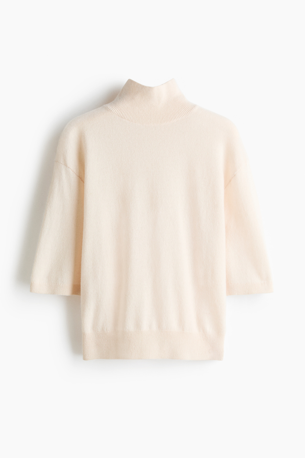 Кашемировый свитер с короткими рукавами - H&M