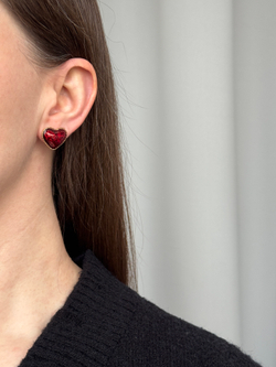Серьги Сердечки Avon