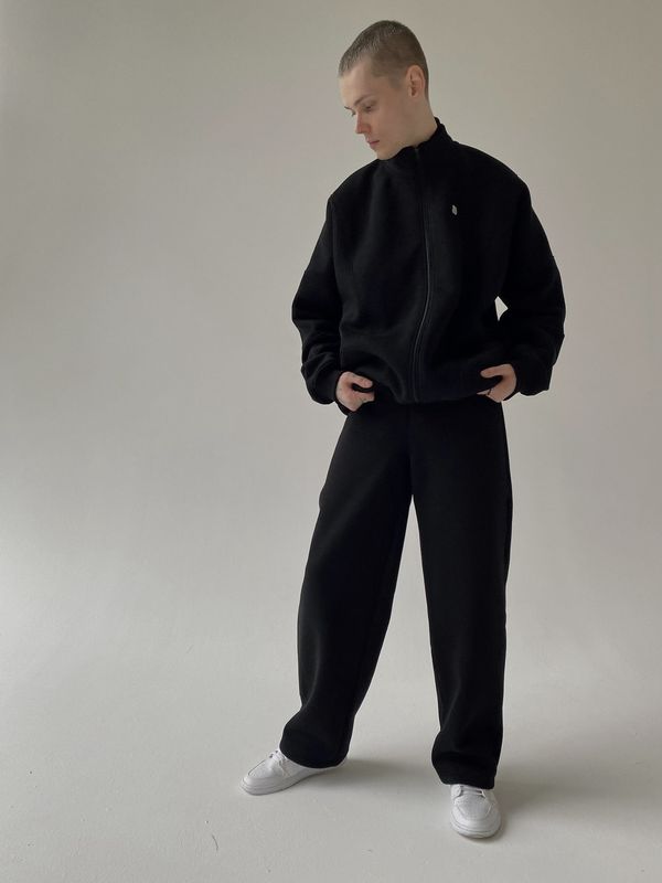 Брюки Wide Sweatpants черные - фото 2