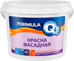 Краска фасадная белоснежная Formula Q8 13 кг