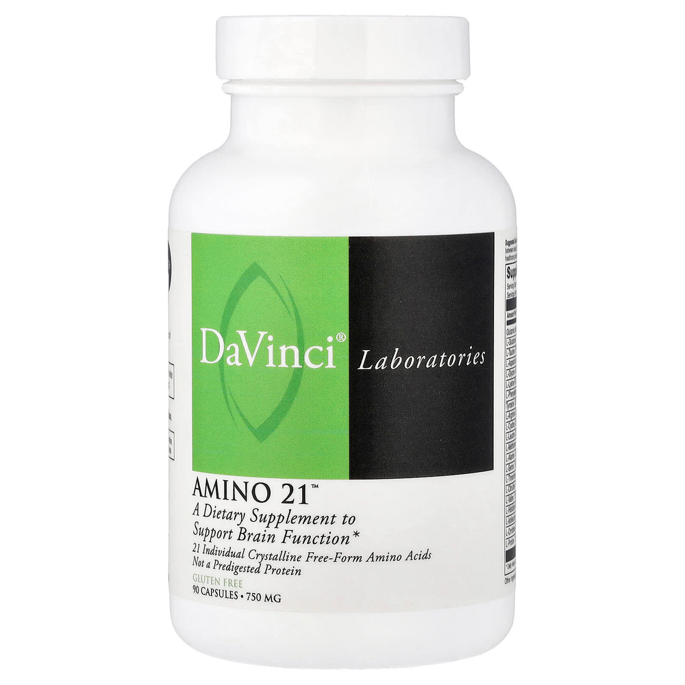 DaVinci Laboratories, Amino 21, 750 мг, 90 капсул