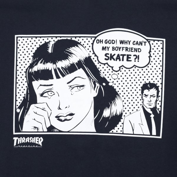Футболка Thrasher Boyfriend (black) артикул: - купить в магазине Дайс