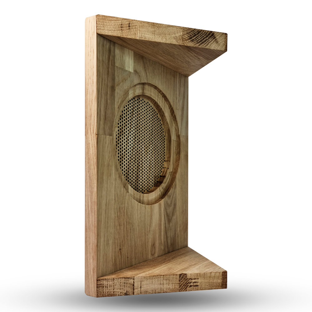 Дубовая сетка для динамика SW 525 White - Wood CORNER (прямоугольная угловаяя)