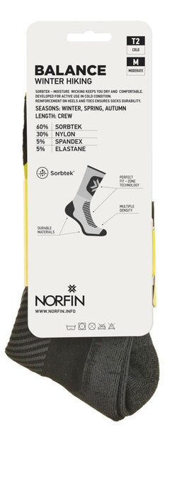 Носки Norfin T2M BALANCE WINTER HIKING CREW р.(39-41) M