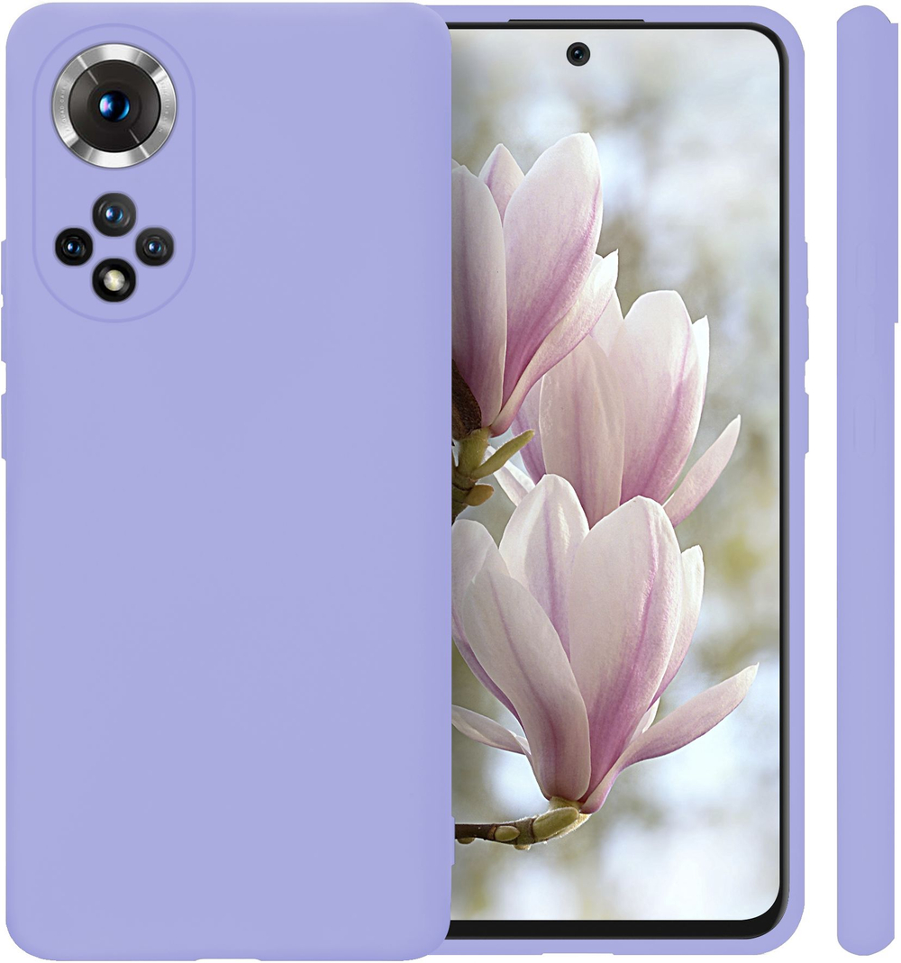 Мягкий Soft Touch чехол из силикона для HONOR 50 (не PRO!) и NOVA 9 с бархатной подкладкой
