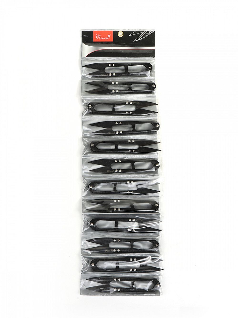Ножницы снипперы для обрезки нитей 12.5 см S112 Maxwell Black premium, 1 шт