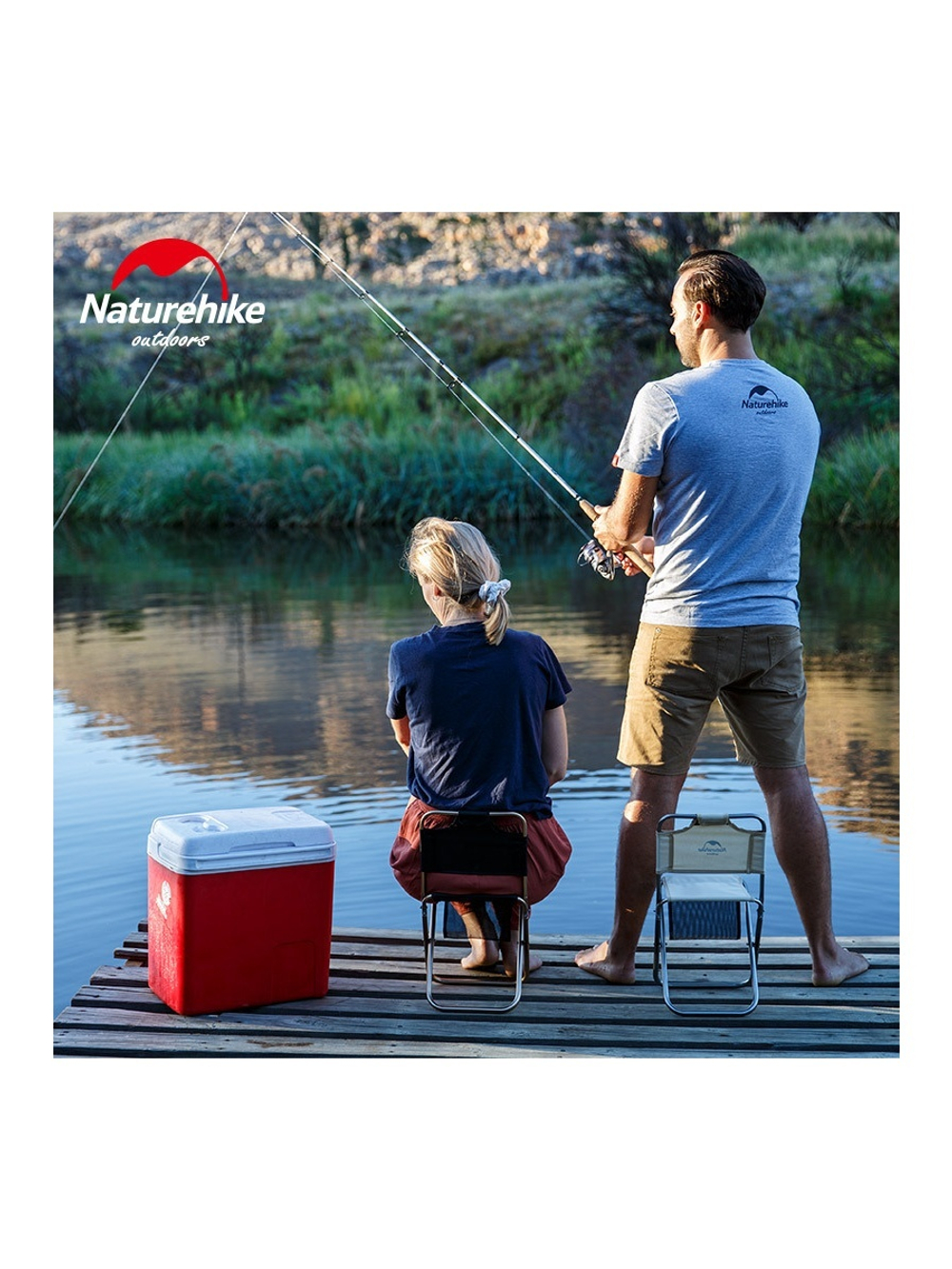 Кресло туристическое Naturehike MZ01, складное, черное