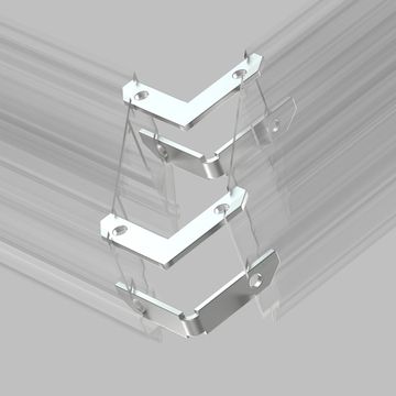 Комплект угловых соединителей трека TR2027-AL алюминий Smart One Denkirs