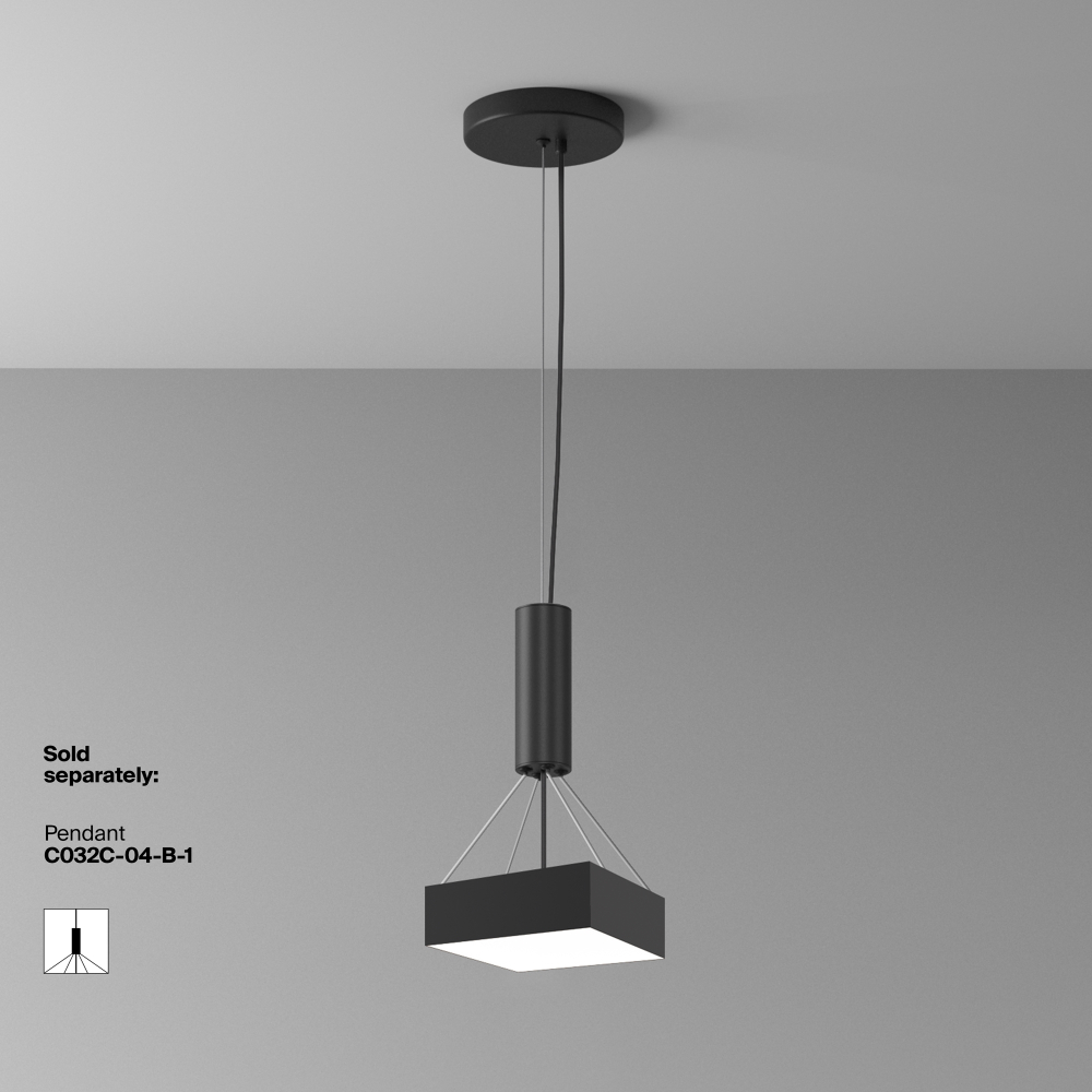 Потолочный светодиодный светильник Maytoni Zon C032CL-24W4K-SQ-B