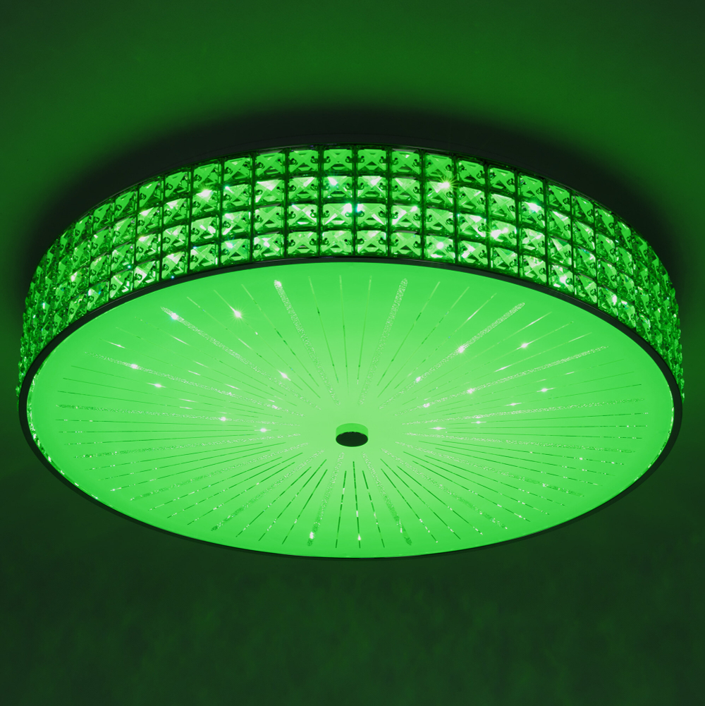 Citilux Портал CL32410G1 LED RGB Люстра хрустальная с пультом Хром