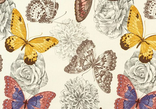Велюр Батэрфляис браун (Butterflies brown) 2D-02