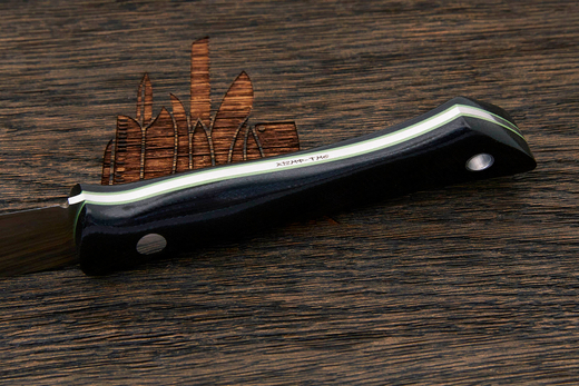 Нож туристический Beaver knife GranTourismo, клинок 105мм, сталь Х12МФ, рукоять микарта чёрная-З