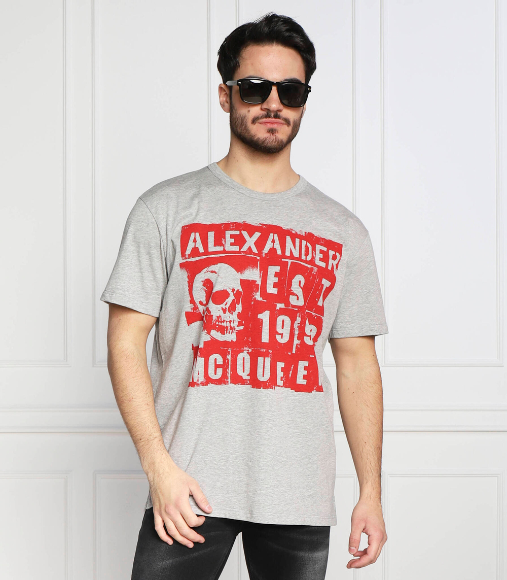 футболка Alexander McQueen - серый(727267 QUZ09)