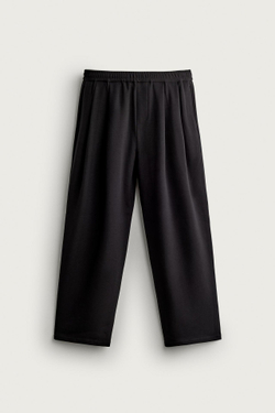 ZARA БРЮКИ COMFORT RELAXED FIT, ЧЕРНЫЙ