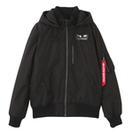Бомбер Alpha Industries MA-1 Hooded Regular Fit Black (Черный)