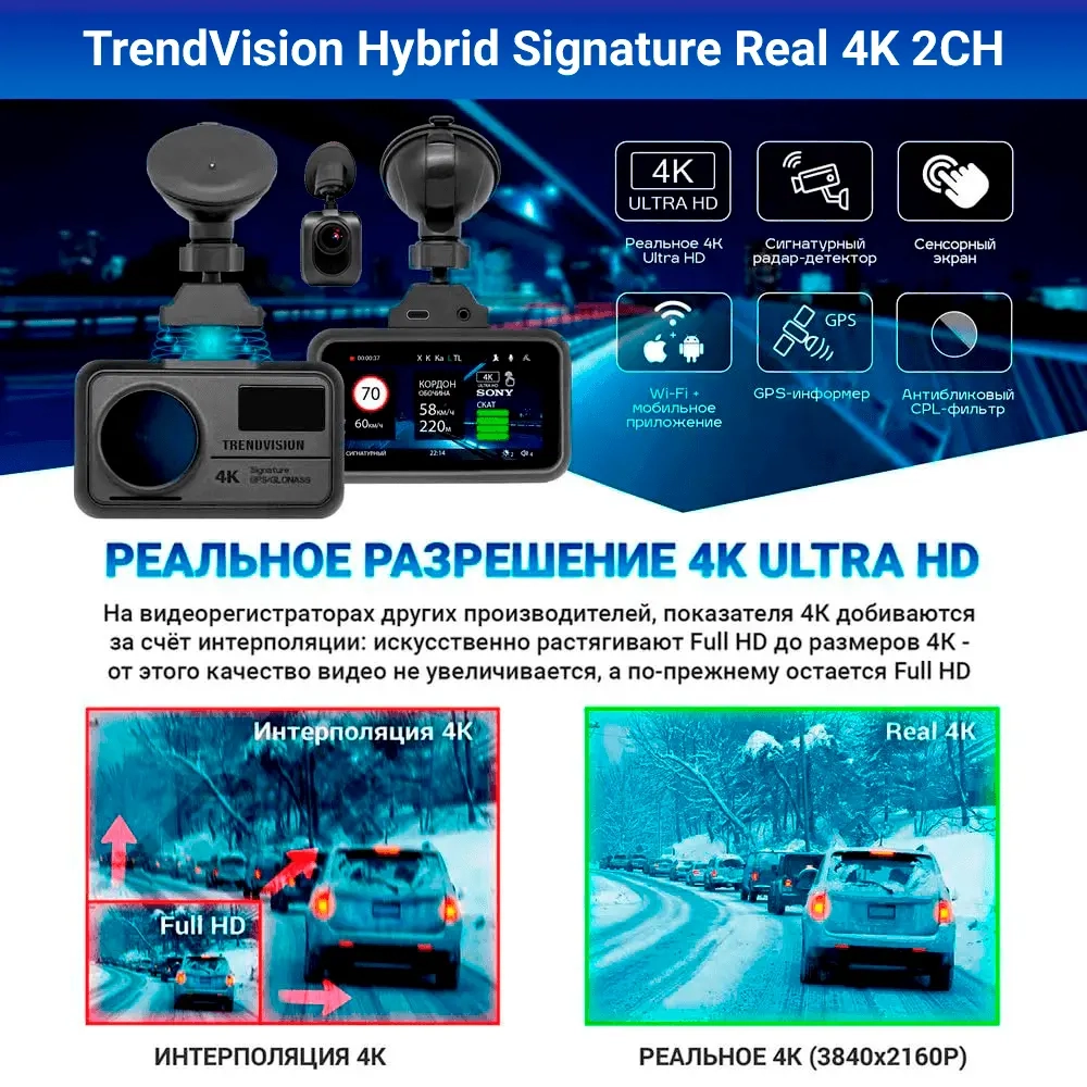TrendVision Hybrid Signature Real 4K 2CH