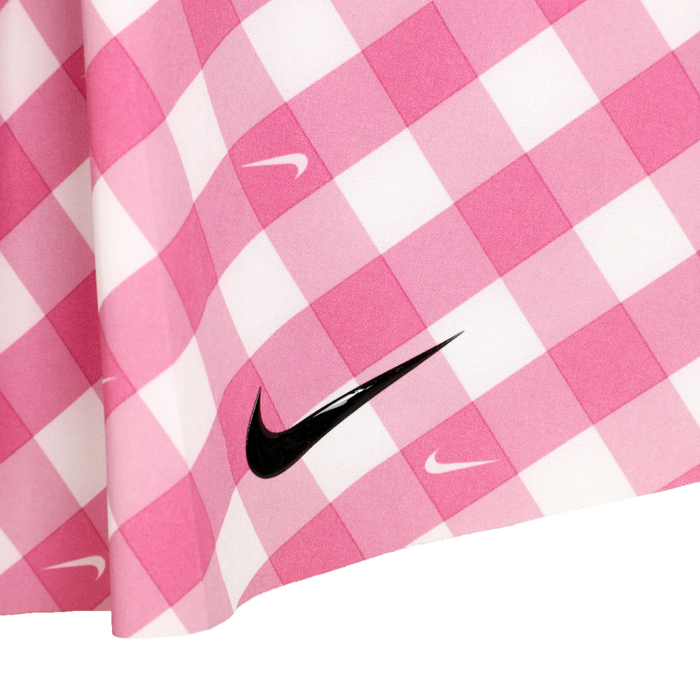 Женская теннисная юбка Nike Dri-Fit Club Regular Printed Skirt Women - Pink, White