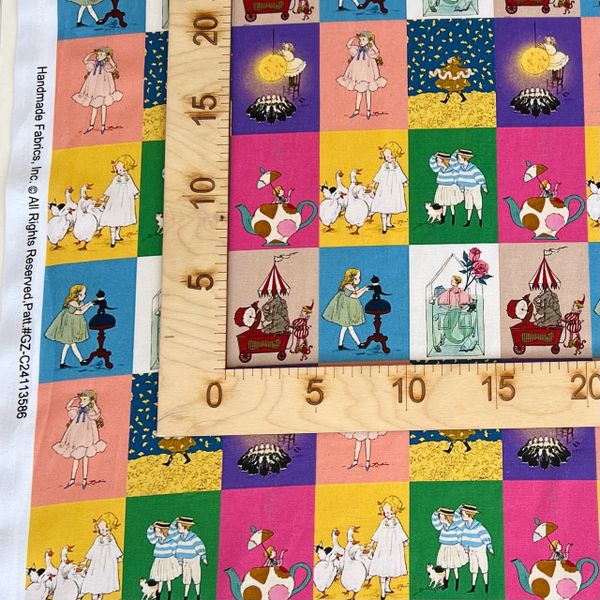 отрез 20 см, 3 ряда ДЕТСТВО, КАРТИНКИ, ГУСИ - 100% хлопок 4